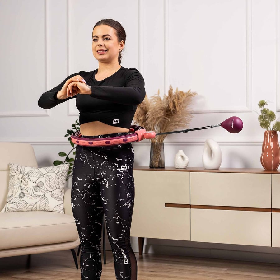 HULA HOOP CIEMNO RÓŻOWE NOWE