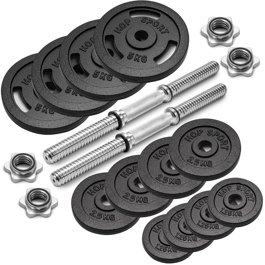Cast Iron Dumbbell Set 2x20kg w