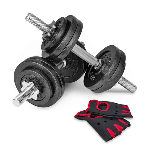 Cast Iron Dumbbell Set 2x15kg w