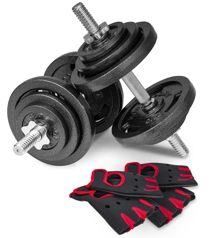 Cast Iron Dumbbell Set 2x20kg w