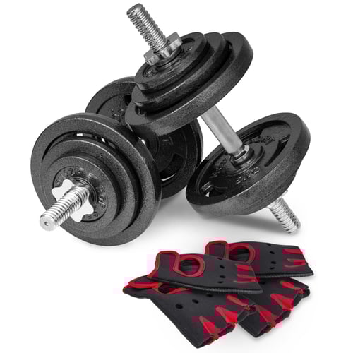 Cast Iron Dumbbell Set 2x20kg w