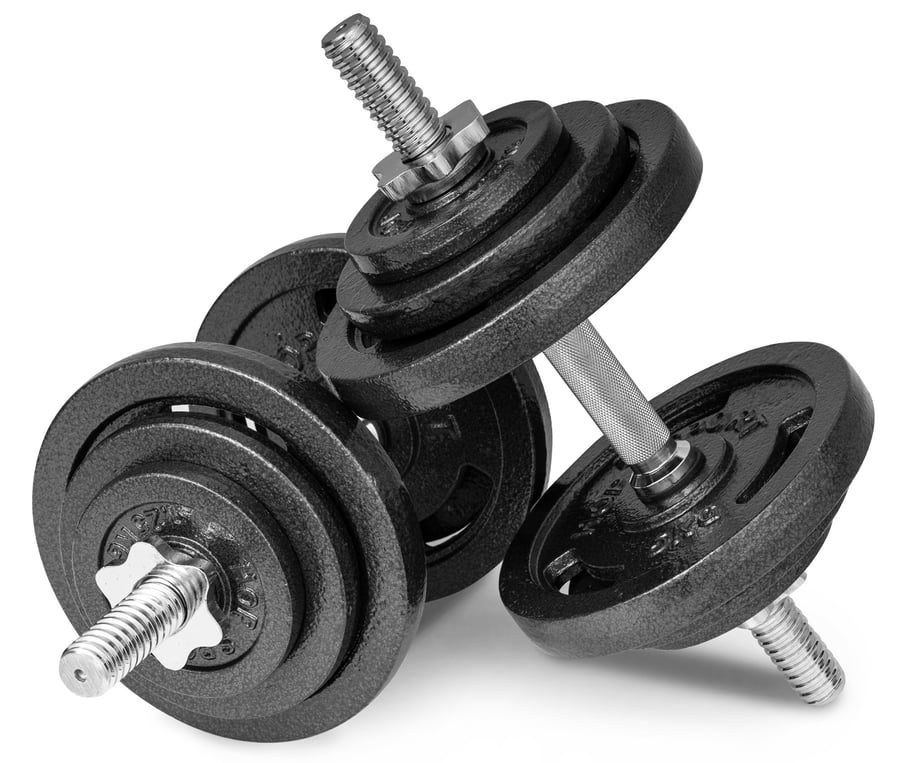 Cast Iron Dumbbell Set 2x20kg w