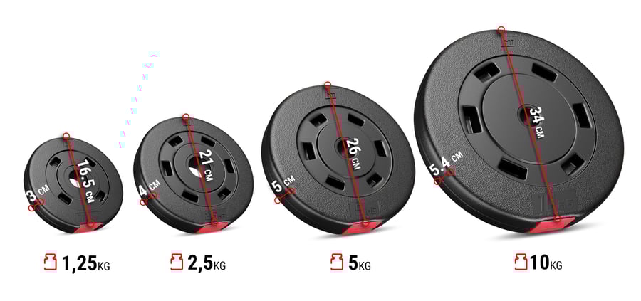 Standard Weights Set 30 kg (4x5