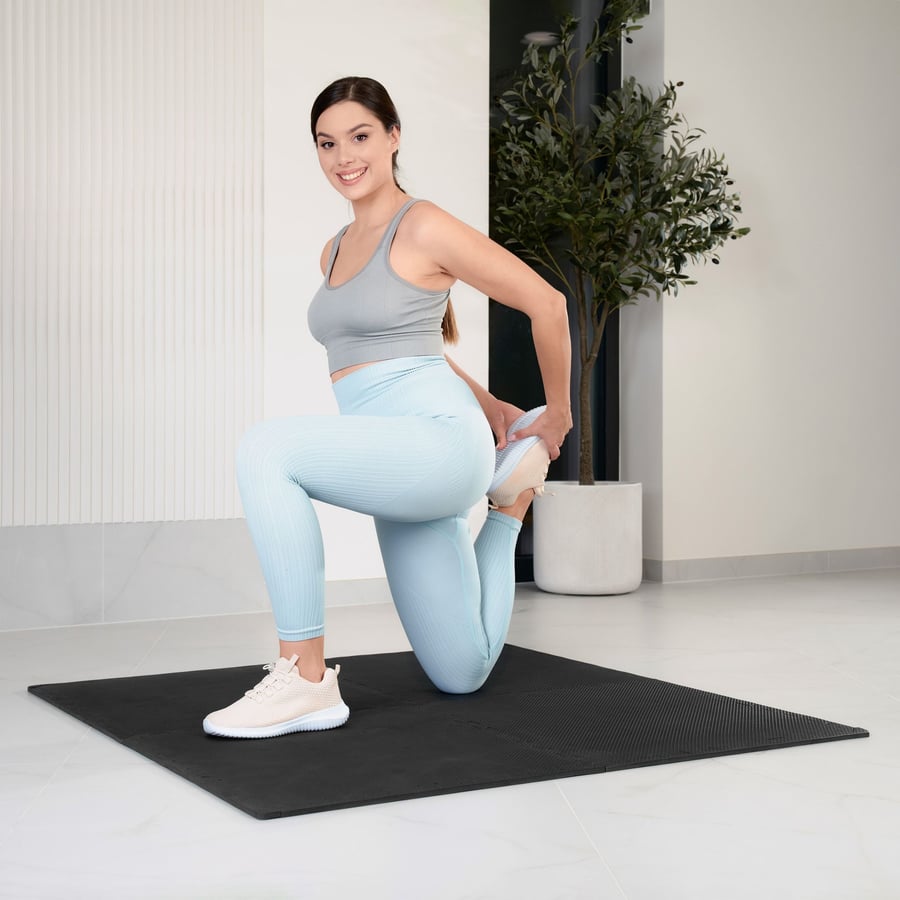 Mata puzzle EVA 1cm czarna - 4