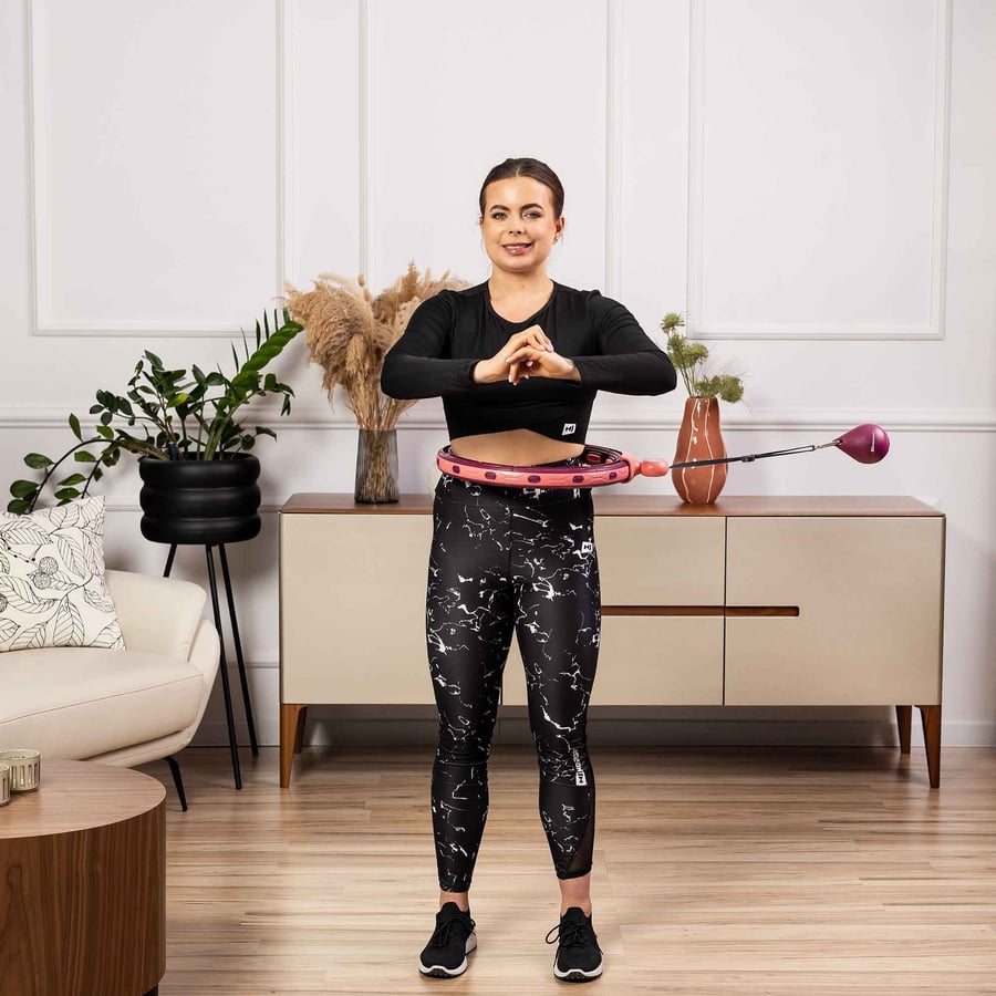 HULA HOOP CIEMNO RÓŻOWE NOWE