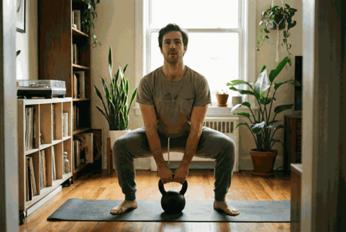 Ako cvičiť sumo drep s činkou alebo kettlebellom: technika, chyby a variácie