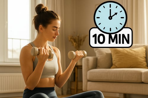 10-minútový tréning ramien s činkami: rýchle cviky na ramená pre zaneprázdnených