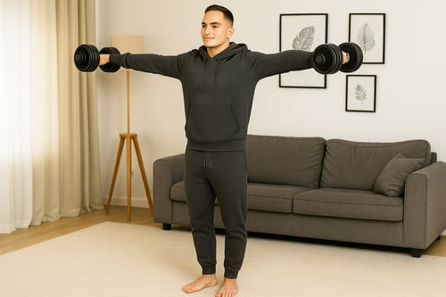 Ako správne cvičiť upažovanie s jednoručkami – najlepšie cviky na ramená doma