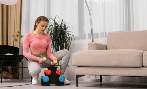 Jednoručky pre začiatočníkov: akú hmotnosť a koľko párov si kúpiť?