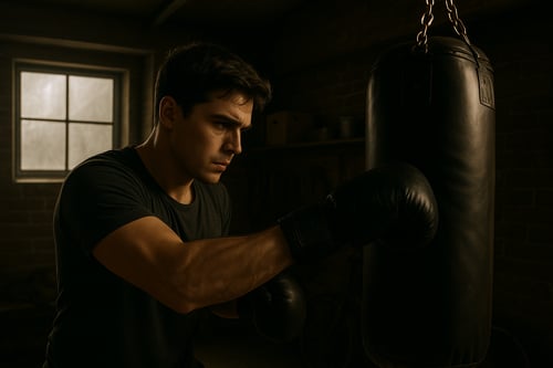 Boxerský tréning doma. Technika úderov a základný tréning boxu s boxovacím vrecom.