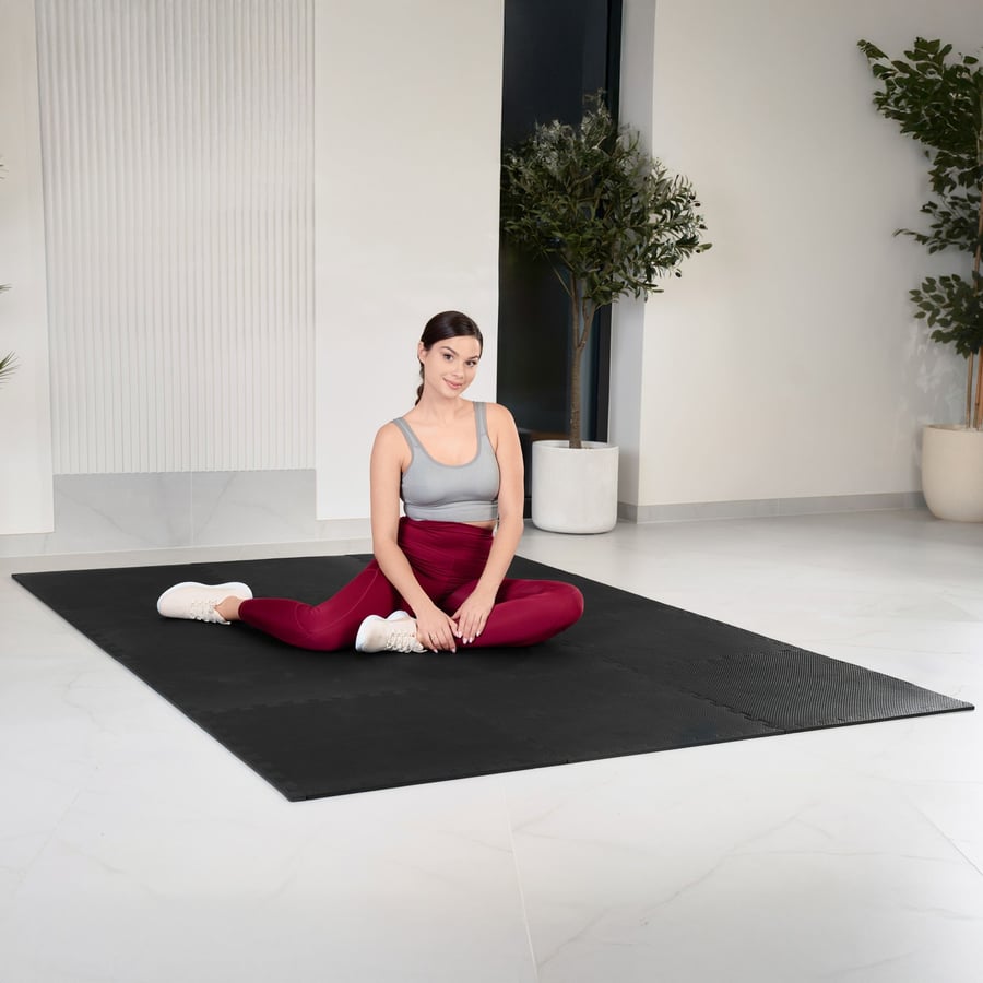 Mata puzzle EVA 1cm czarna - 4