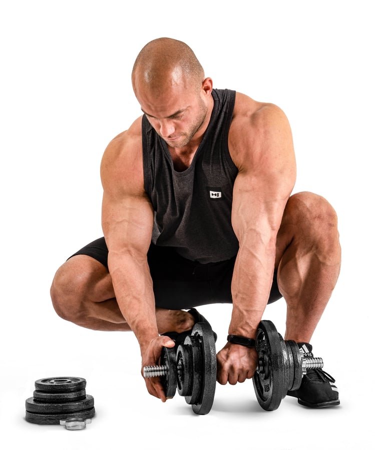 Cast Iron Dumbbell Set 2x20kg w