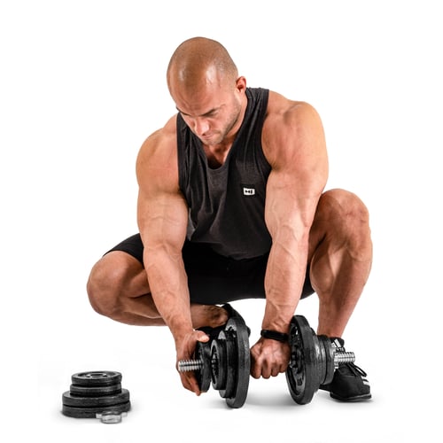 Cast Iron Dumbbell Set 2x20kg w