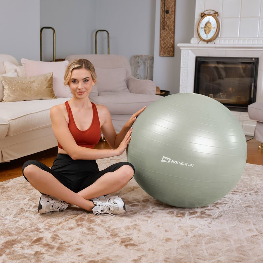 Yoga ball 85cm HS-R085YB - sage - 1