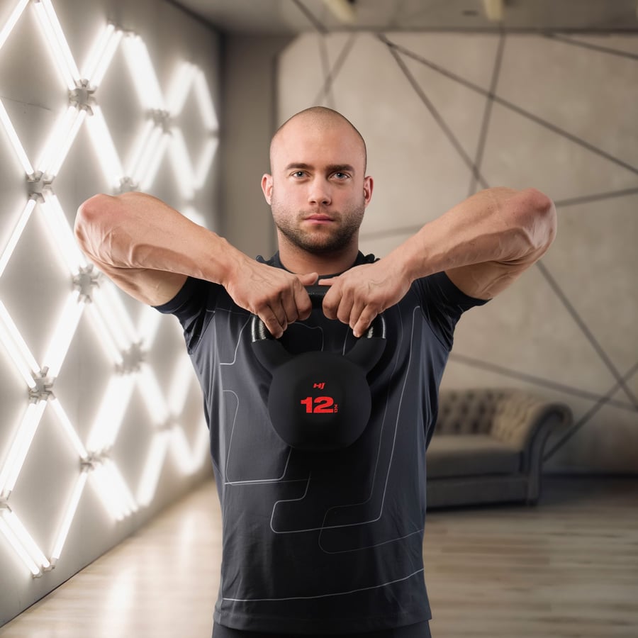 Kettlebell żeliwny 12kg HS-IB01