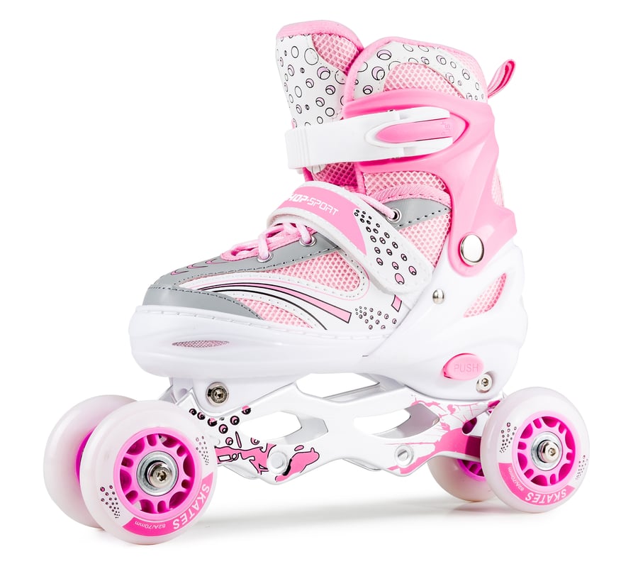 Rolki 3W1 HS-8101 Speed S Pink