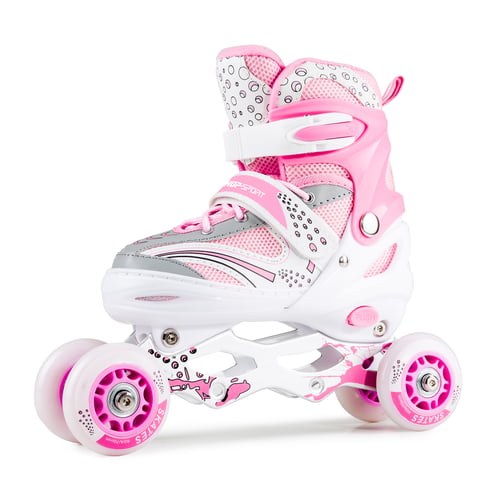 Rolki 3W1 HS-8101 Speed S Pink