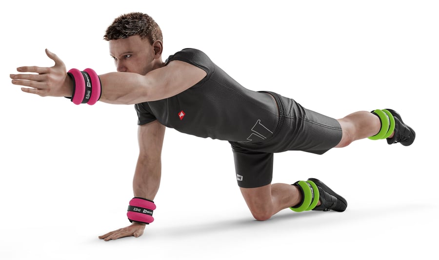 Zestaw obciążników na nogi i rę