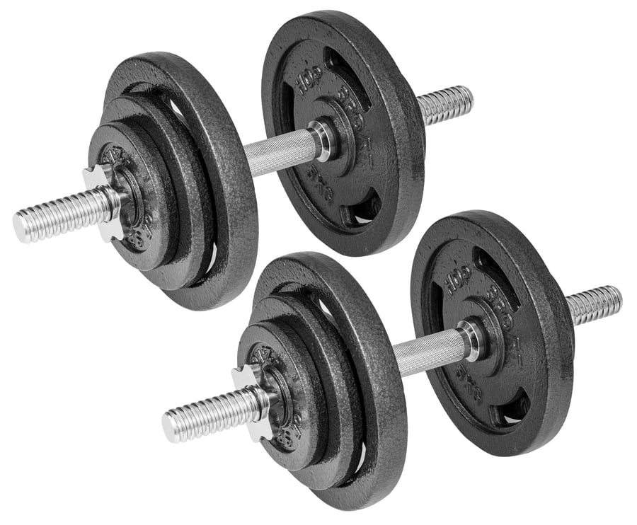 Cast Iron Dumbbell Set 2x20kg w