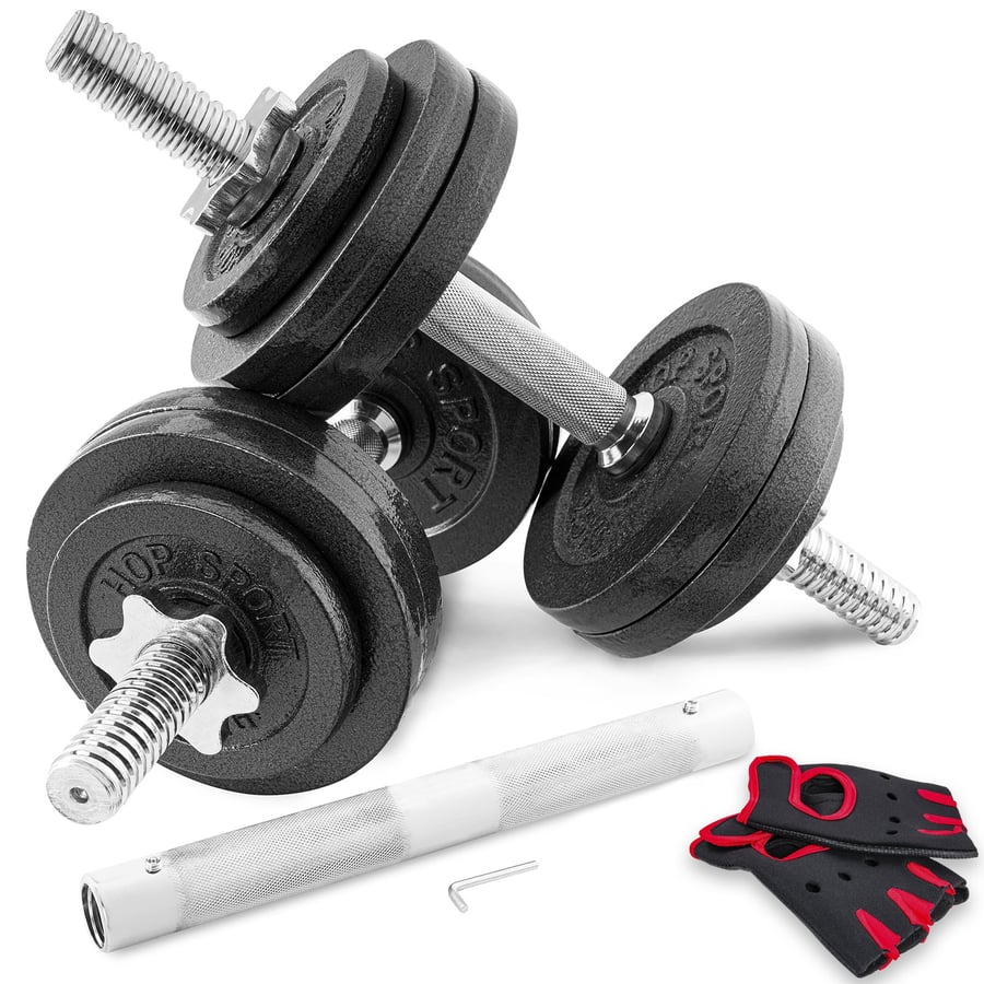 Cast Iron Dumbbell Set 2x15kg w