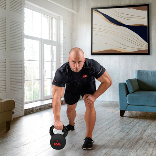 Kettlebell żeliwny 24kg HS-IB02