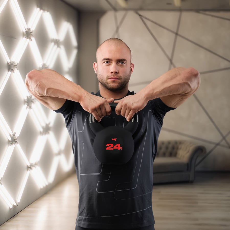 Kettlebell żeliwny 24kg HS-IB02 - 9