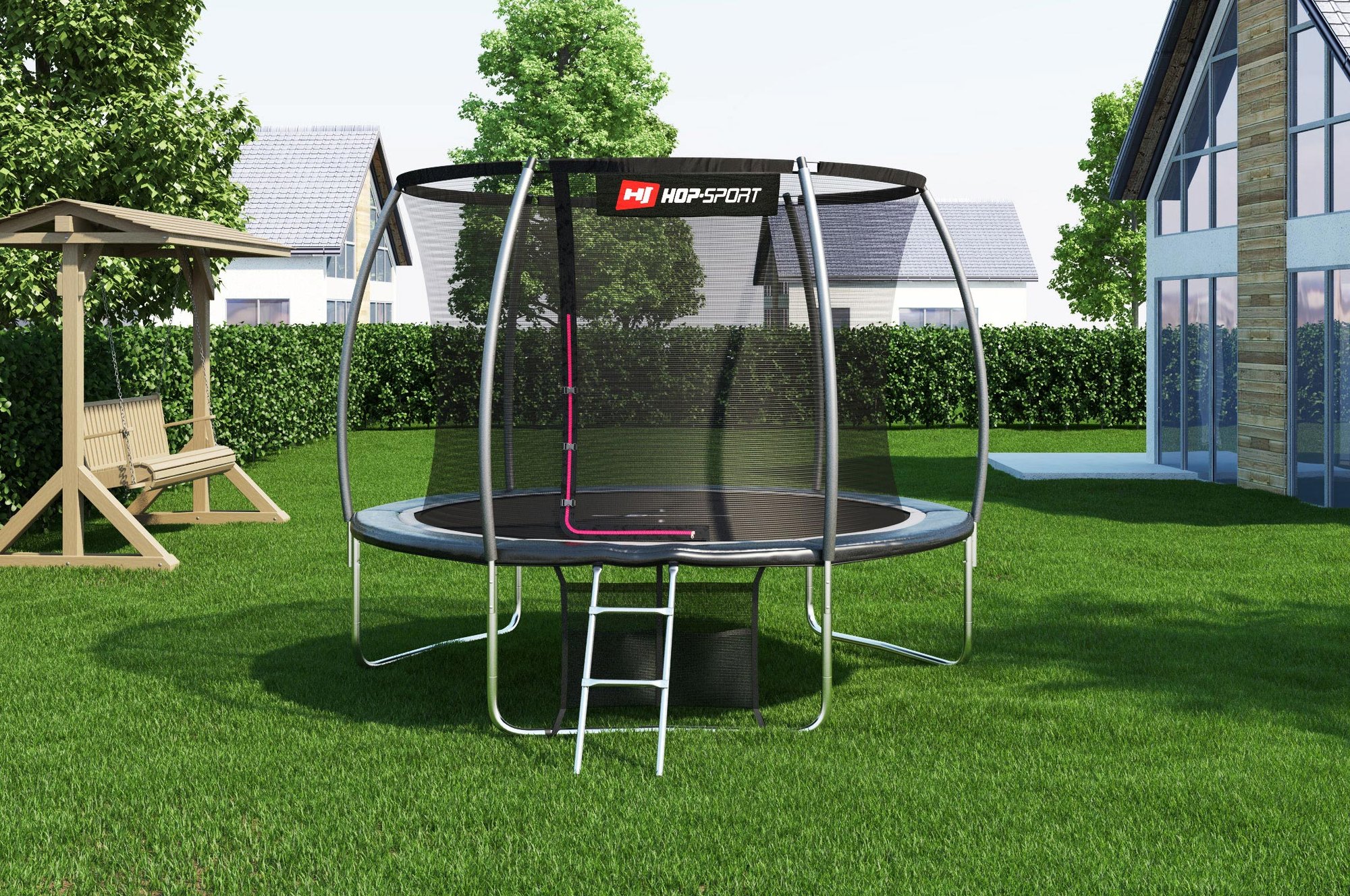 trampolína Hop-sport 10 ft v tvare tekvice