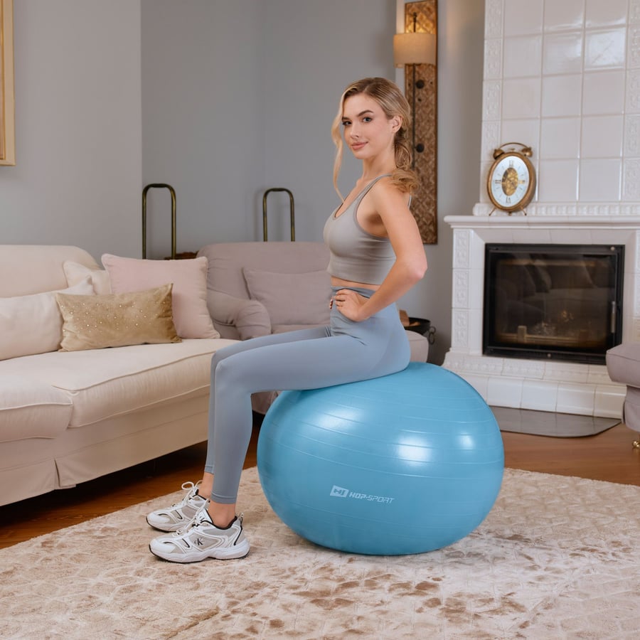 Yoga ball 65cm HS-R065YB - blue - 1