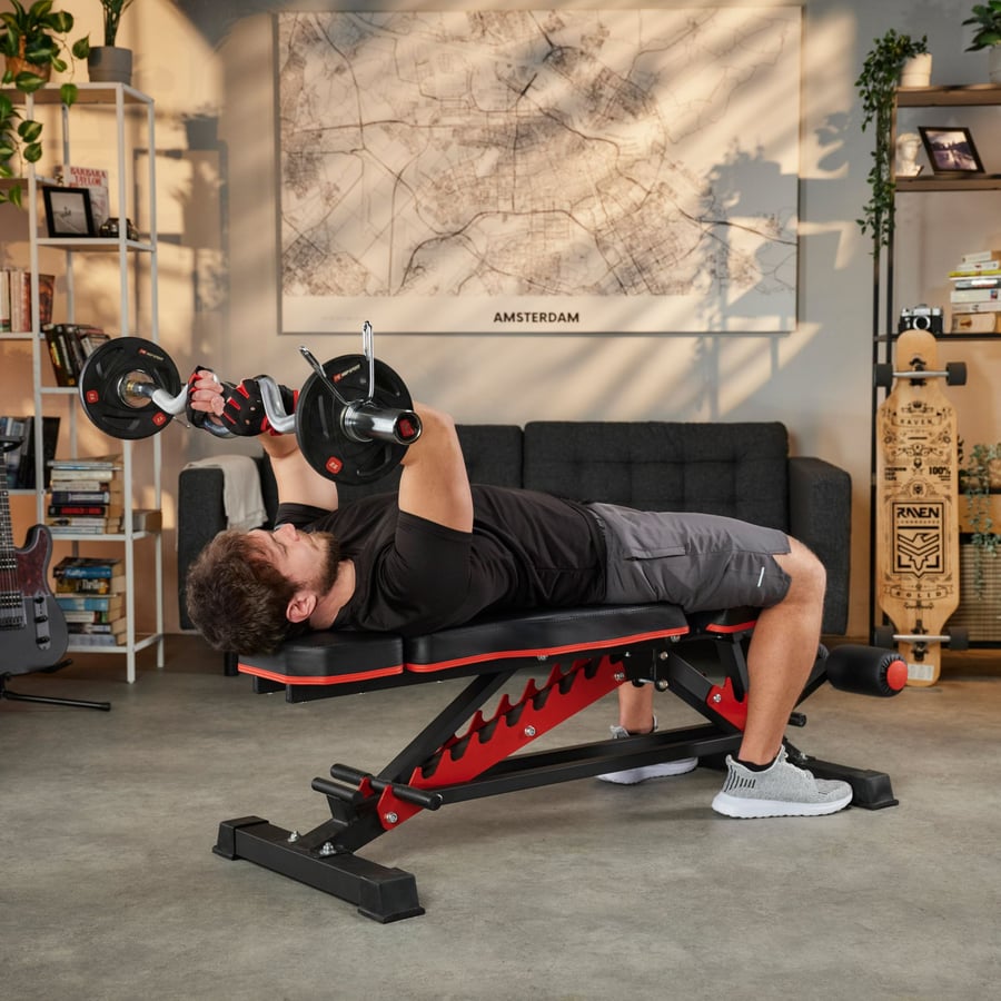 Zestaw hantli żeliwnych, gryfy