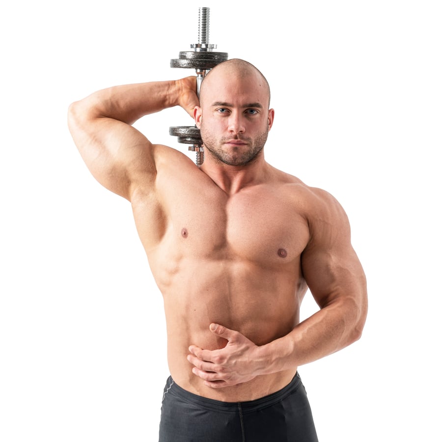 Cast Iron Dumbbell Set 2x15kg w